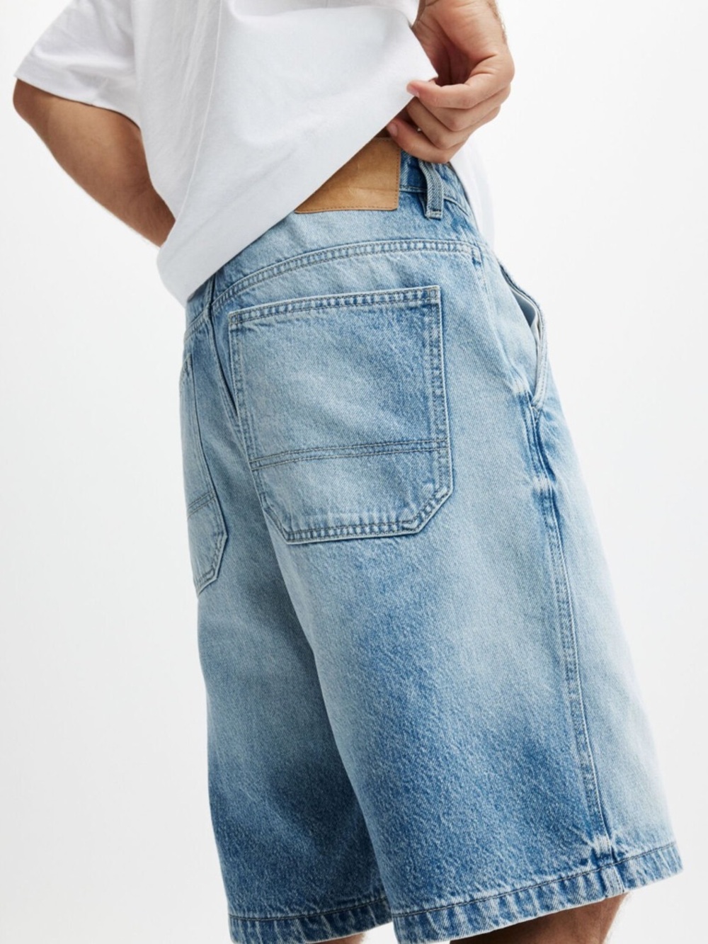 Cotton On Men’s Relaxed Baggy Denim Shorts – Size 28
